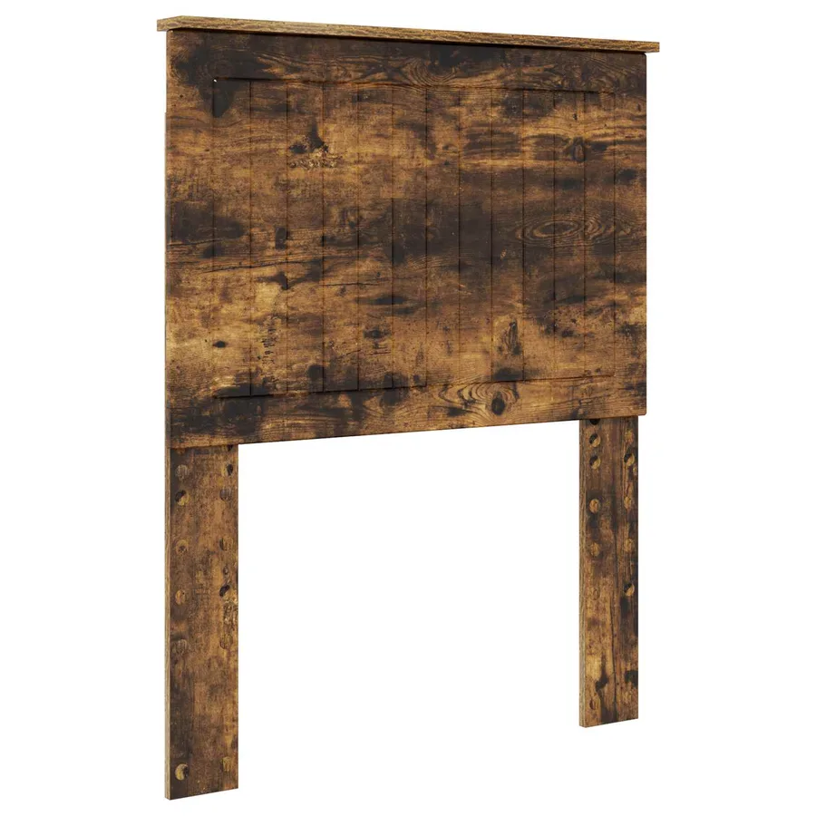 Cadre de lit Chêne fumé 75 x 190 cm Bois de pin massif - 6