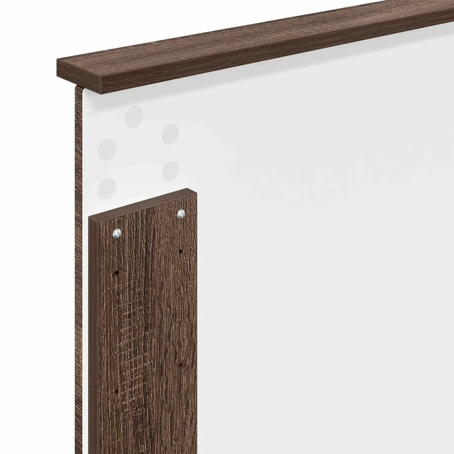 Cadre de lit Chêne brun 90 x 190 cm Bois de pin massif - 11