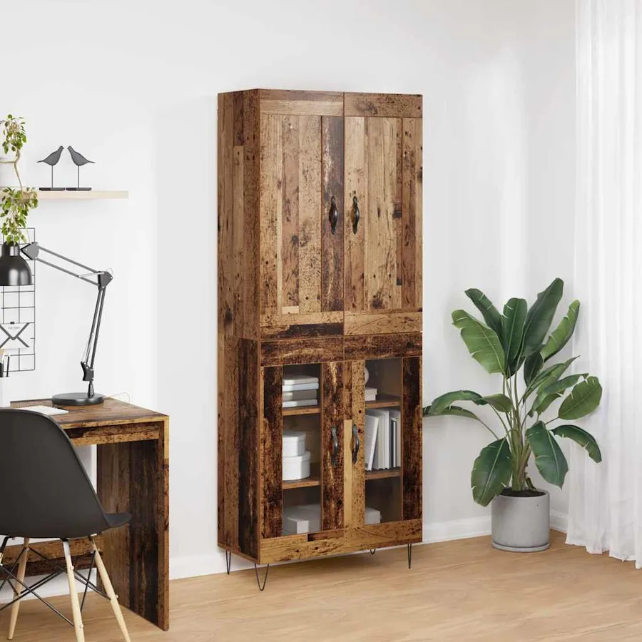 Haut Armoire Bois Ancien 69,5 x 34 x 180 cm Bois d'ingénierie - 4