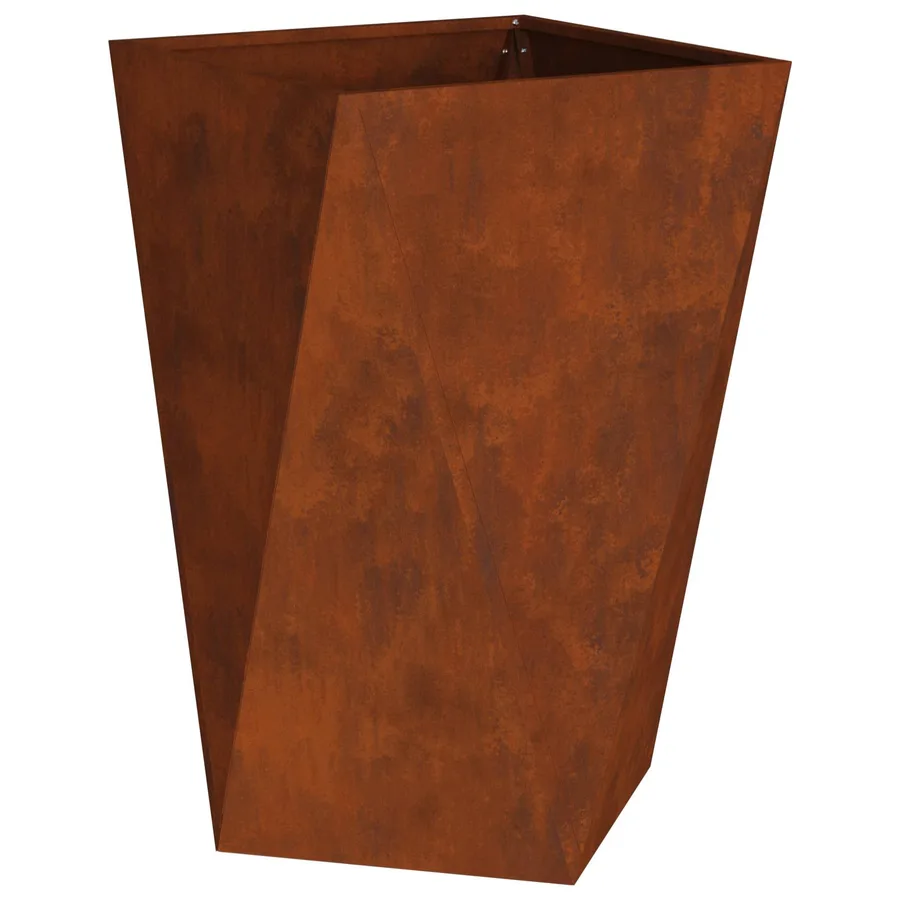 Jardinière 2 pc Rouillé 50 x 50 x 75 cm Acier patiné - 6