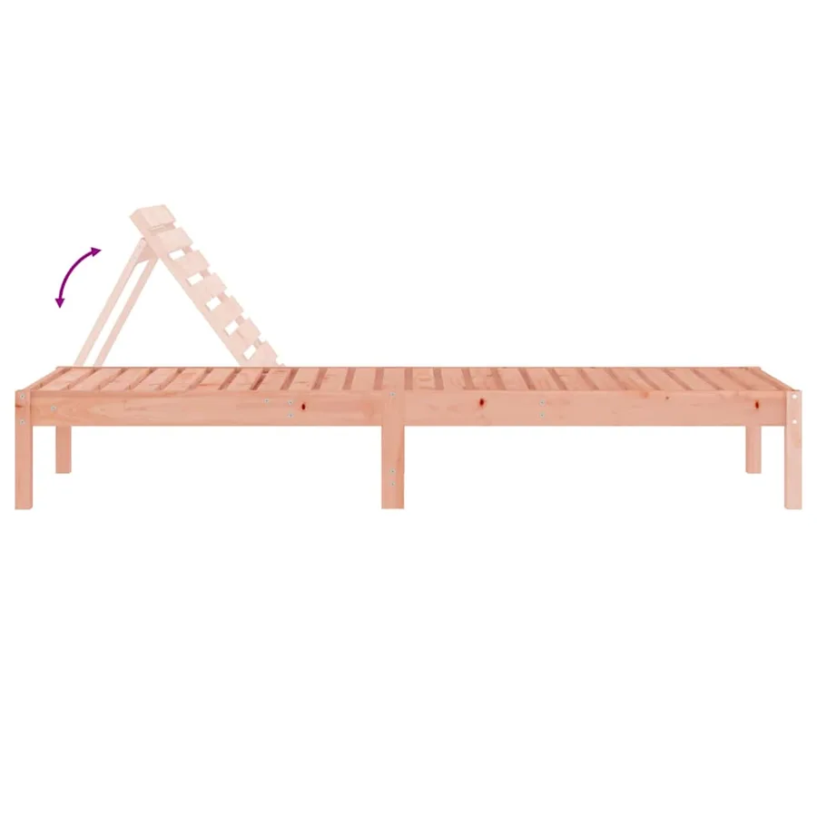Chaise longue 199,5x60x74 cm bois massif de douglas - 6