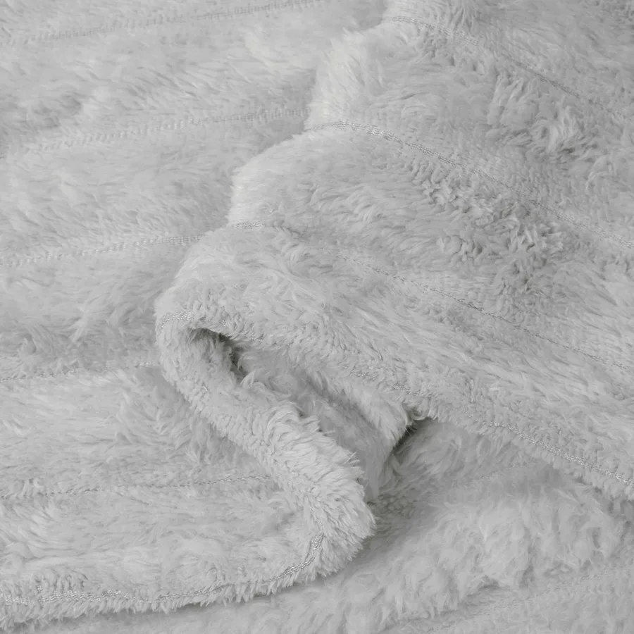 Couvertures à jeter 6 pcs Gris 240 x 220 cm Toison - 7