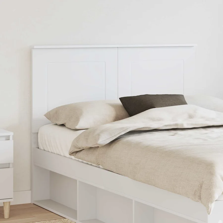 Tête de lit Blanc 100 cm Bois d’ingénierie