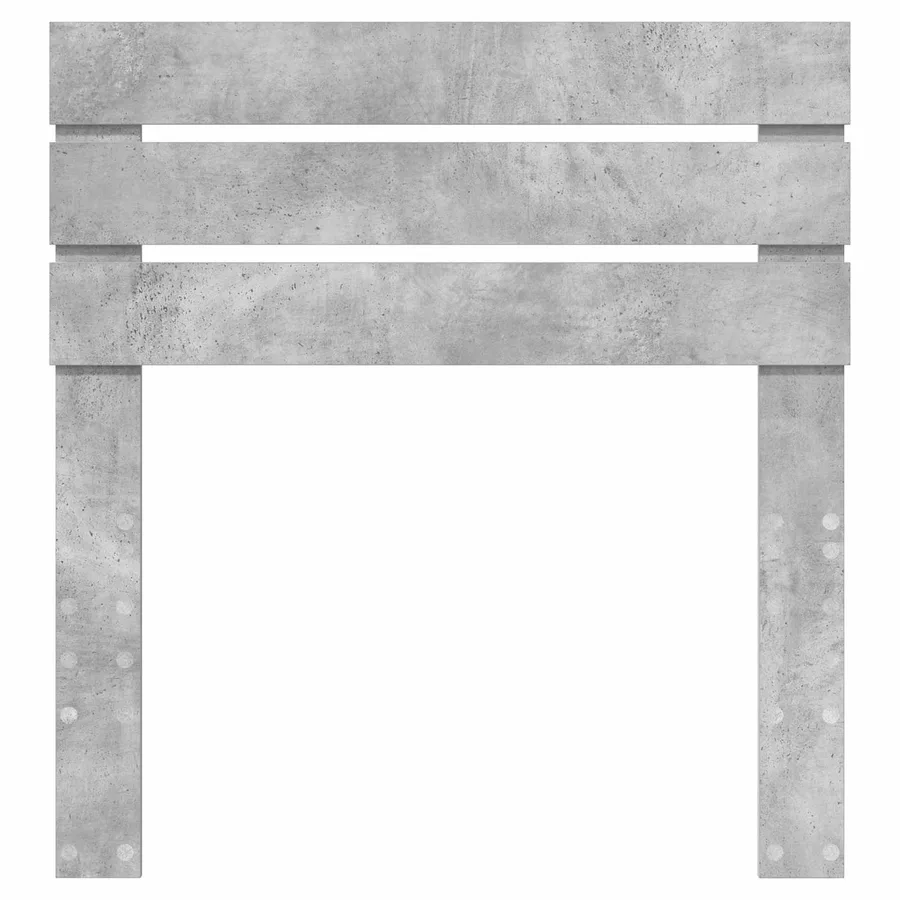 Tête de lit Gris béton Bois d'ingénierie - 4