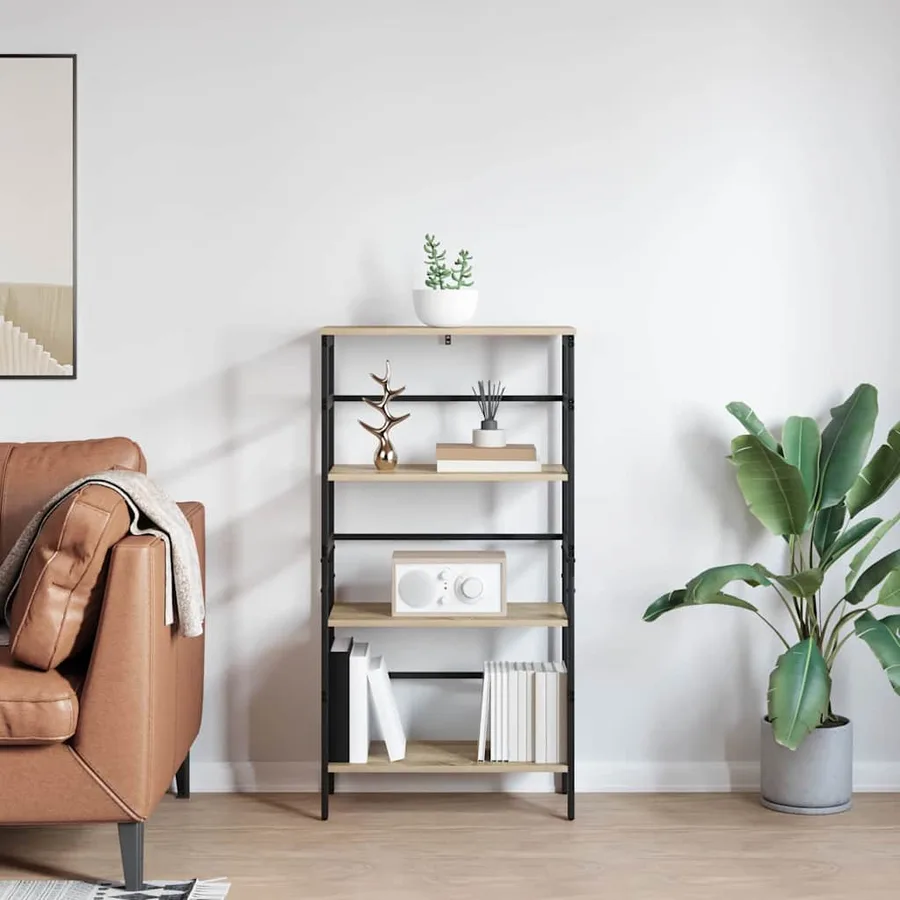 Étagère Chêne Sonoma 60 x 29,5 x 115 cm Bois d'ingénierie - 4