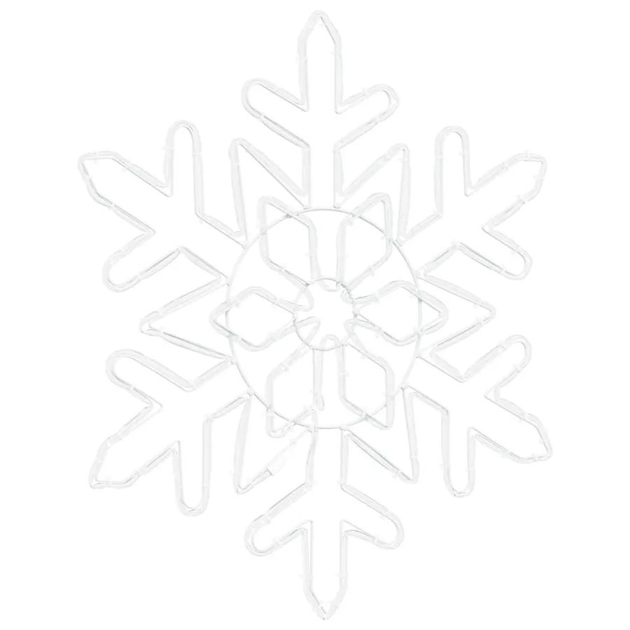 Flocon de Noël avec 156 LED Bleu 55.5 x 55.5 x 0.75cm PVC - 4