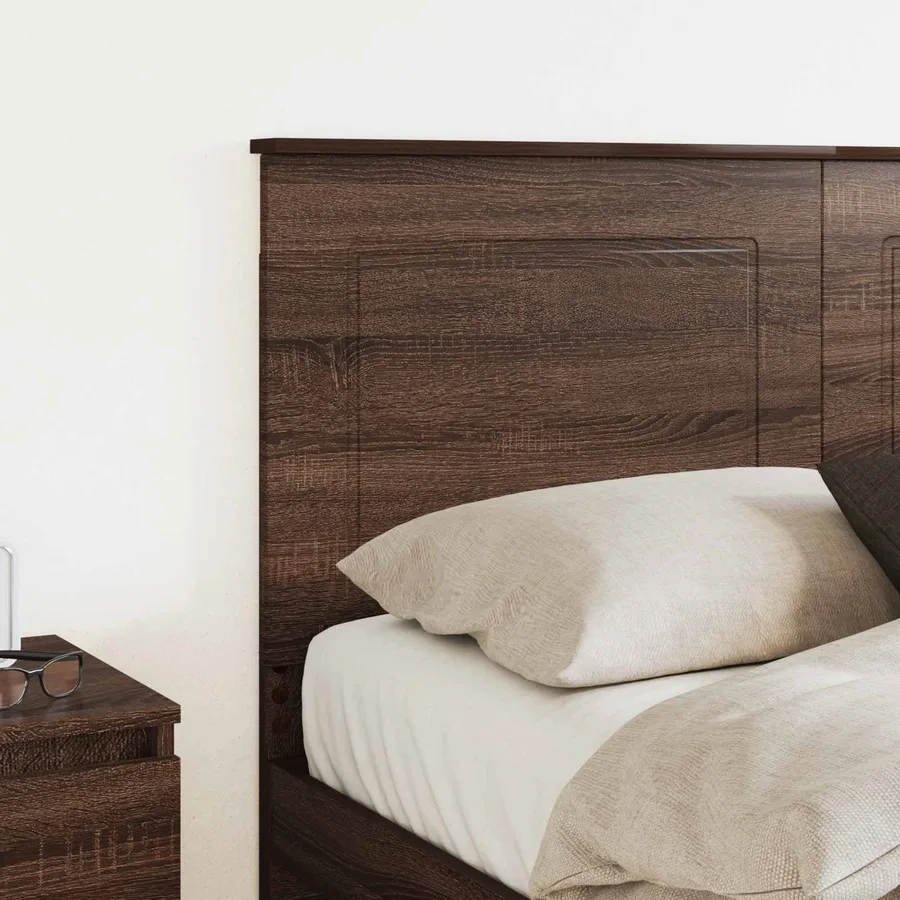 Tête de lit Chêne brun 100 cm Bois d’ingénierie - 3