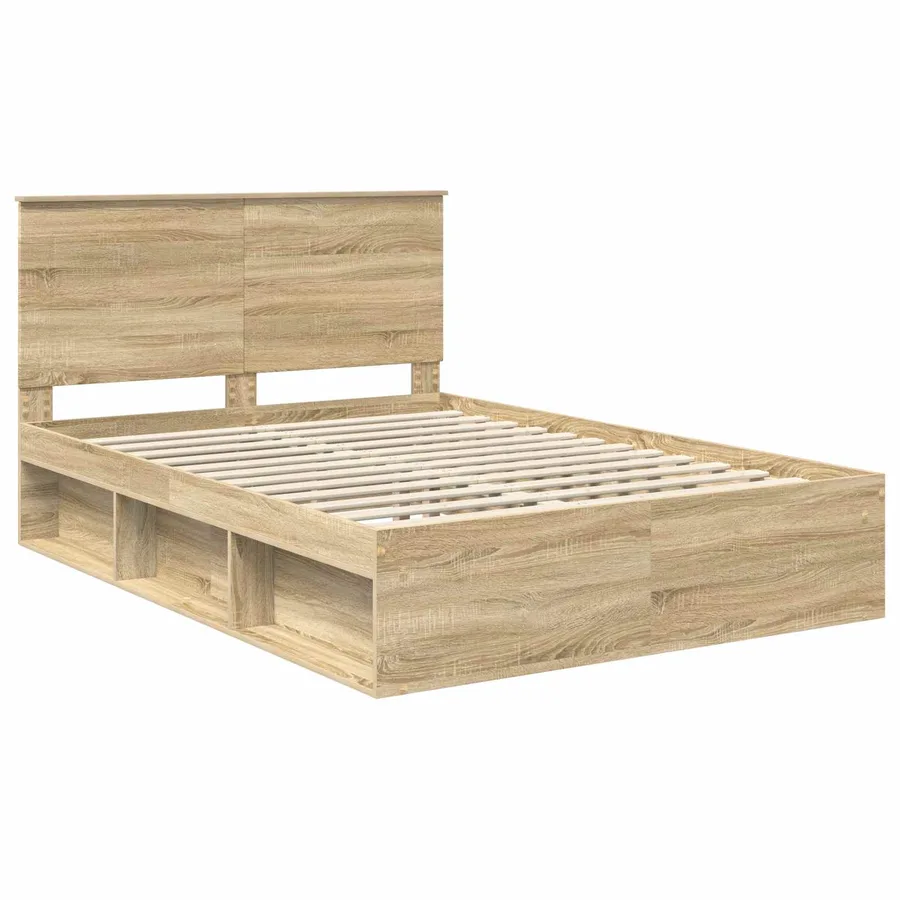 Cadre de lit Sonoma 160 x 200 cm Bois de pin massif - 4
