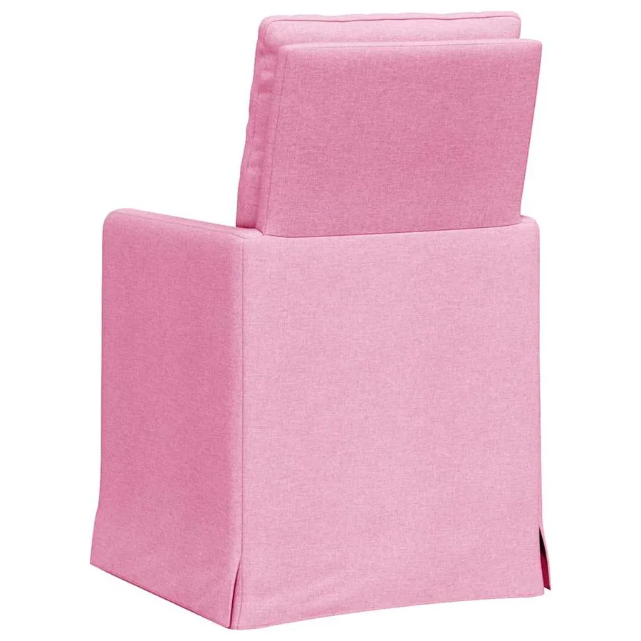 Chaises de salle à manger 2 pcs Rose 57 x 67 x 98 cm tissu - 6