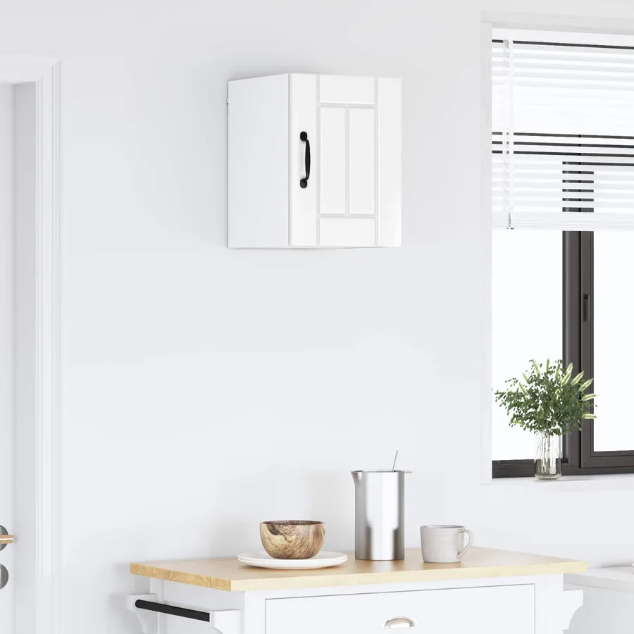 Meuble mural LUCCA Blanc brillant 30 x 31 x 40 cm - 4