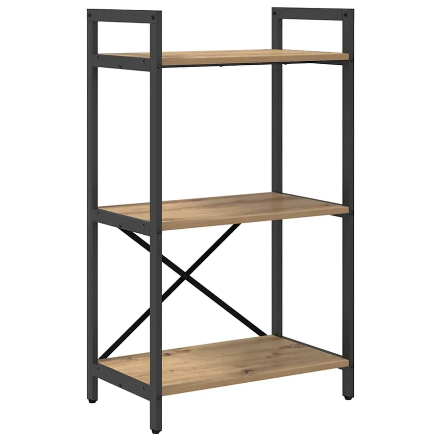 Étagère 3 niveaux 56 x 34 x 96 cm Bois d'ingénierie - 2