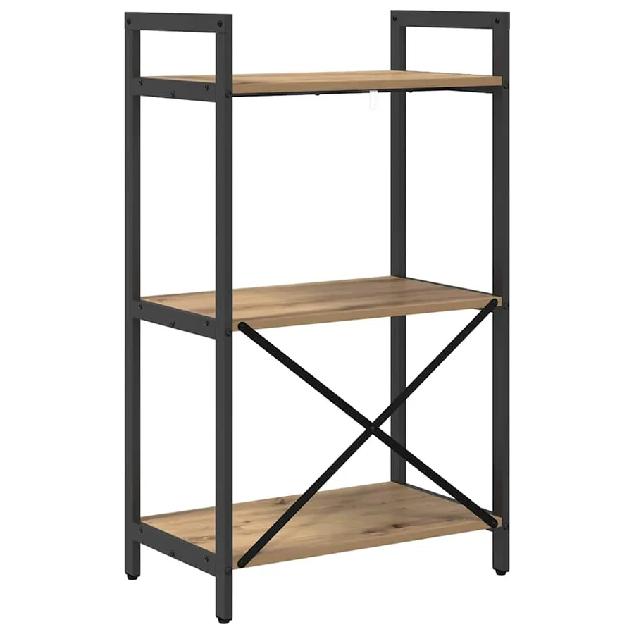 Étagère 3 niveaux 56 x 34 x 96 cm Bois d'ingénierie - 7