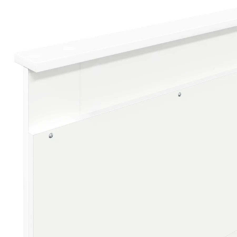 Cadre de lit avec tête de lit Blanc 100 x 200 cm Pin massif - 11