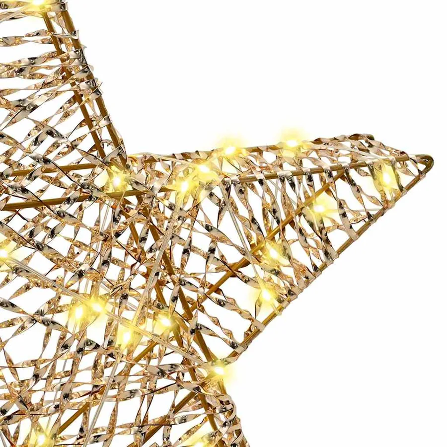 Étoile en 3D avec 50 LED Blanc chaud 55 x 52.5 x 9 cm PET - 6