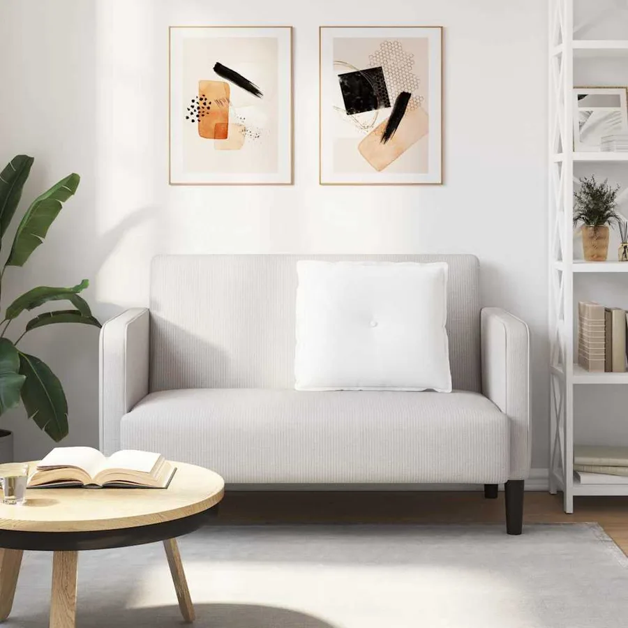 Coussin de Dos Blanc 60 x 19 x 50 cm tissu - 4