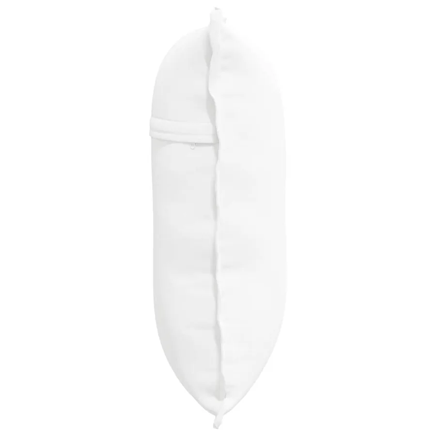 Coussin de Dos Blanc 60 x 19 x 50 cm tissu - 6