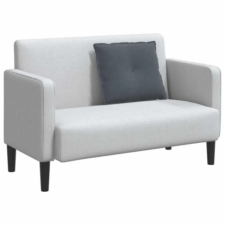 Coussin de Dos Gris foncé 60 x 50 cm Tissu en velours côtelé - 3
