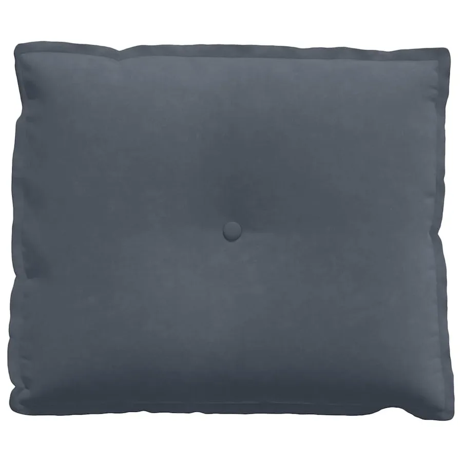 Coussin de Dos Gris foncé 60 x 50 cm Tissu en velours côtelé - 5