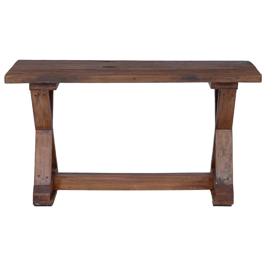 banc Naturel 85 x 35 x 46 cm Bois massif de récupération - 4