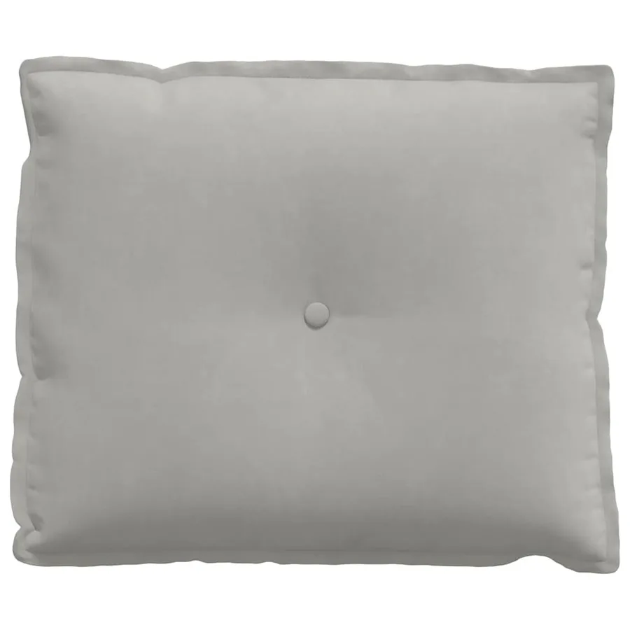 Coussin de Dos Gris clair 60 x 50 cm Tissu en microfibre - 5