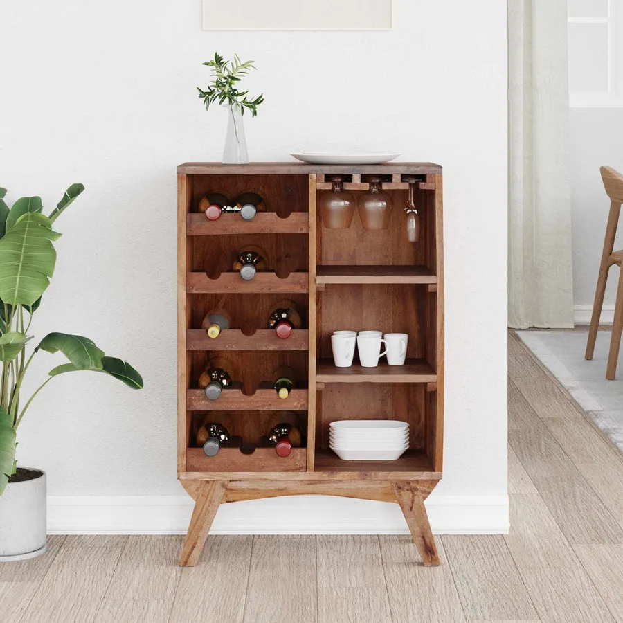 Étagère Marron 60 x 30 x 90 cm Bois Recyclé Solide - 4