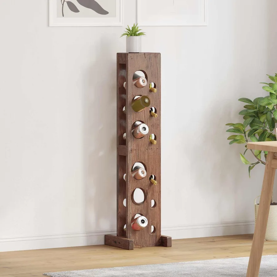 Étagère Marron 20 x 25 x 100 cm Bois de Mahogany Massif