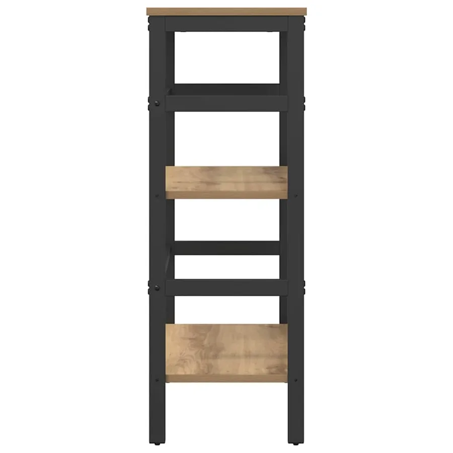 Étagère 2 niveaux 60 x 29,5 x 81 cm Bois d'ingénierie - 6