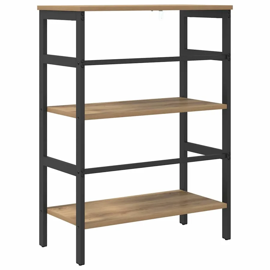 Étagère 2 niveaux 60 x 29,5 x 81 cm Bois d'ingénierie - 7