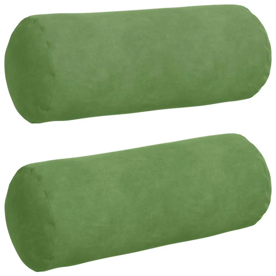 Coussins d'accent 2 pcs Vert clair Ø 15 x 40 cm - 2