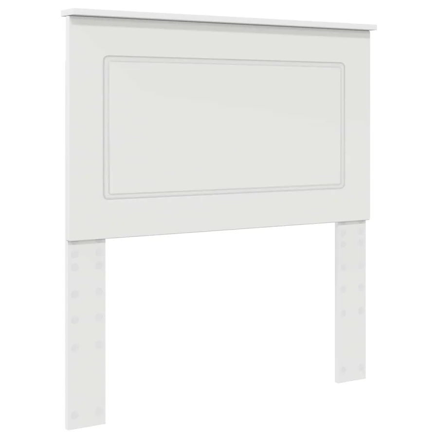 Tête de lit Blanc 100 cm Bois d’ingénierie - 2