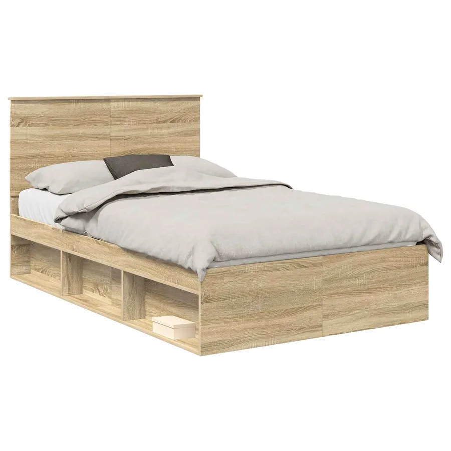 Cadre de lit Sonoma 120 x 200 cm Bois de pin massif - 2