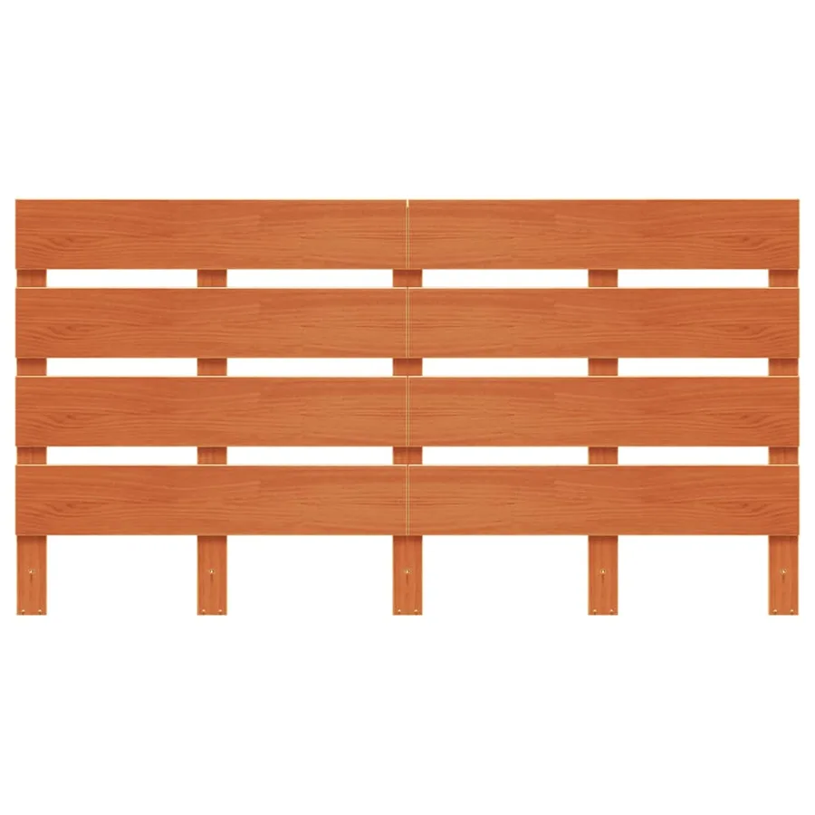 Tête de lit cire marron 150 cm bois massif de pin - 4