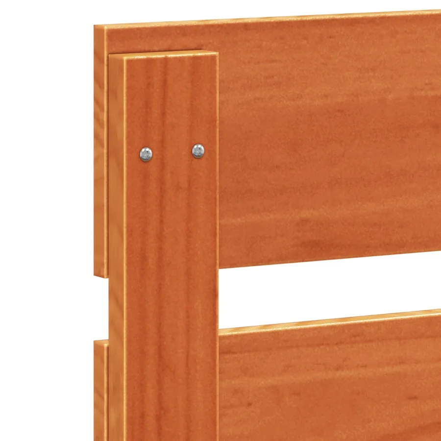 Tête de lit cire marron 150 cm bois massif de pin - 7