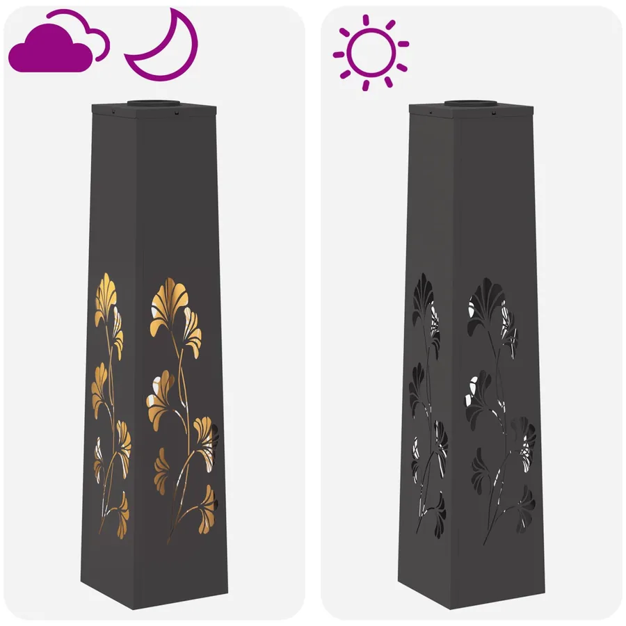 Lumière de chemin LED solaire 2 pcs Blanc chaud 18 x 18 x 80 cm - 13
