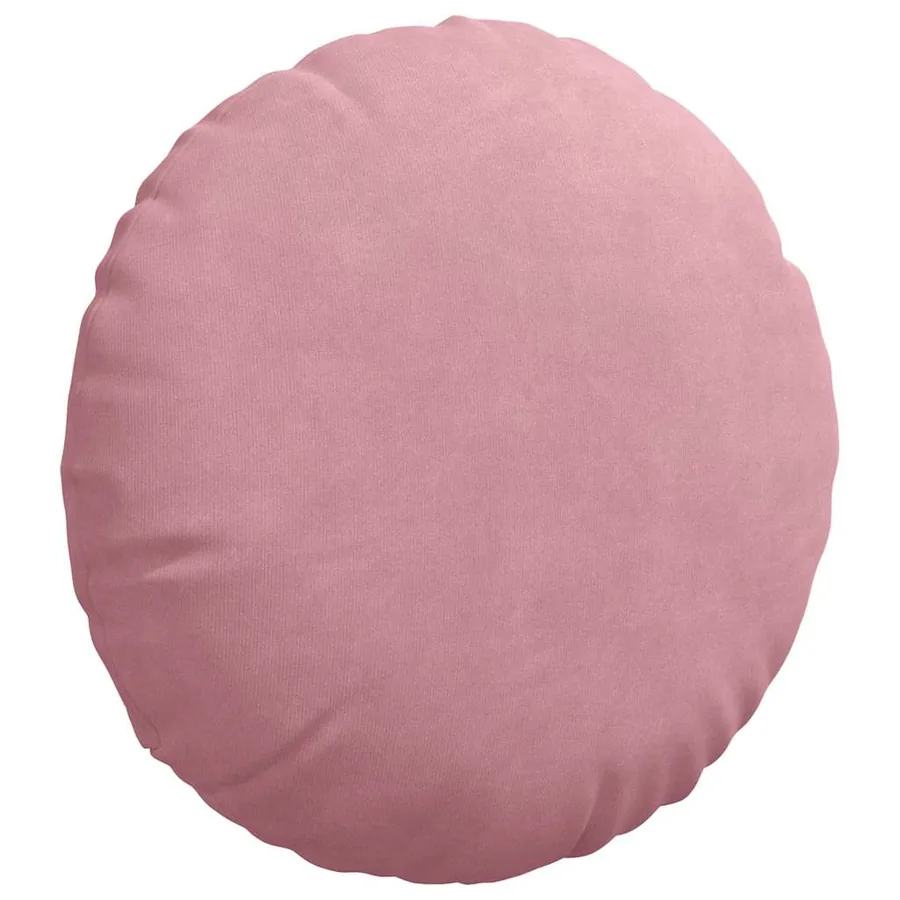 Coussins de siège 2 pcs Rose Ø60 x 21 cm Velours - 5