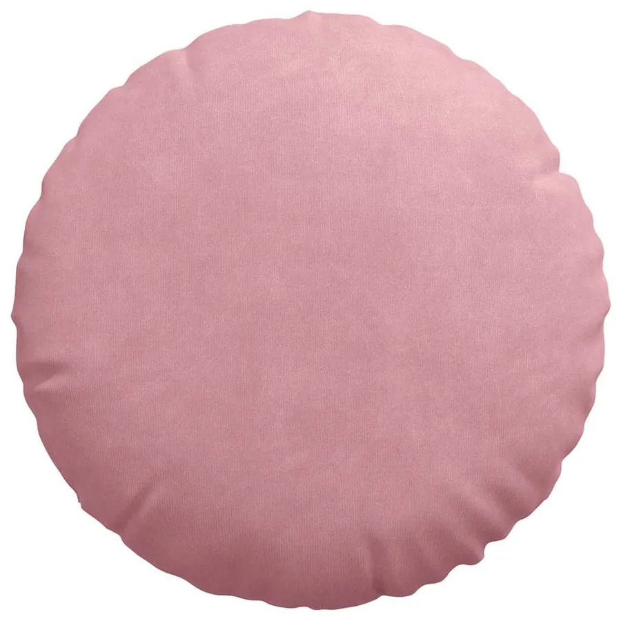 Coussins de siège 2 pcs Rose Ø60 x 21 cm Velours - 6