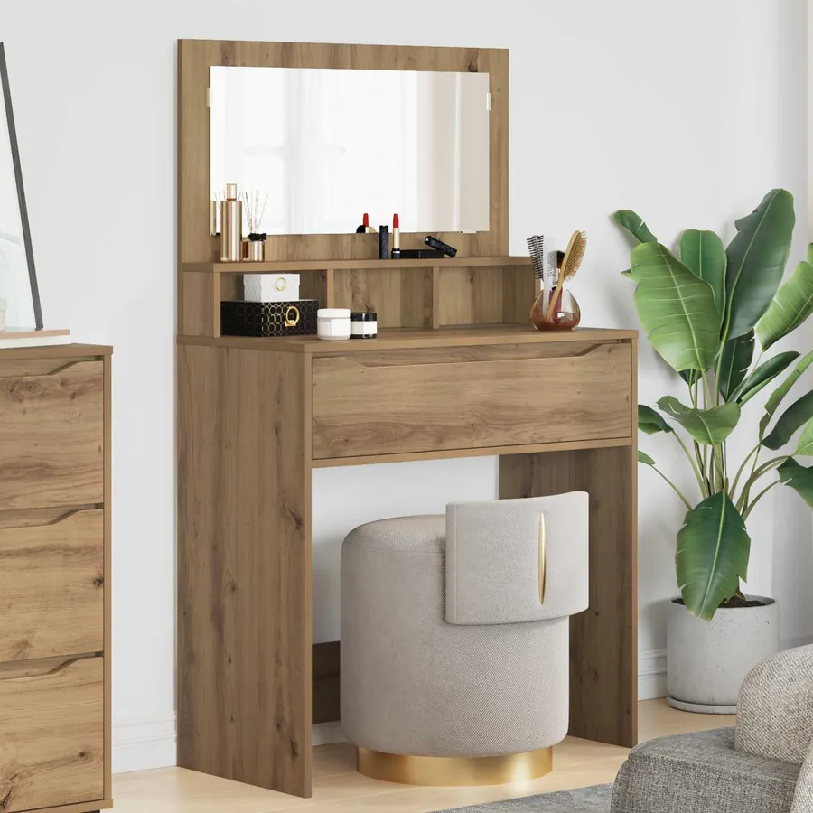 Tables de maquillage pour chambre Chêne artisanal