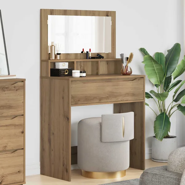 Tables de maquillage pour chambre Chêne artisanal