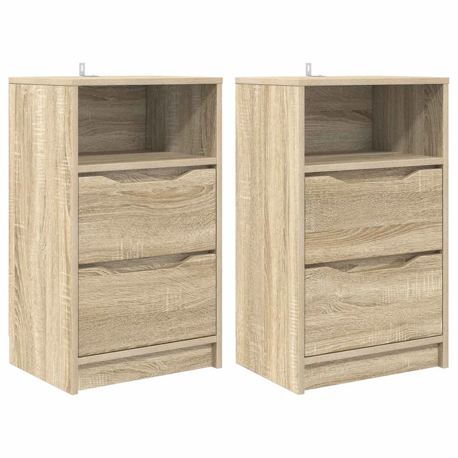 Tables de chevet 2 pcs Chêne Sonoma 40 x 30 x 467 cm - 2