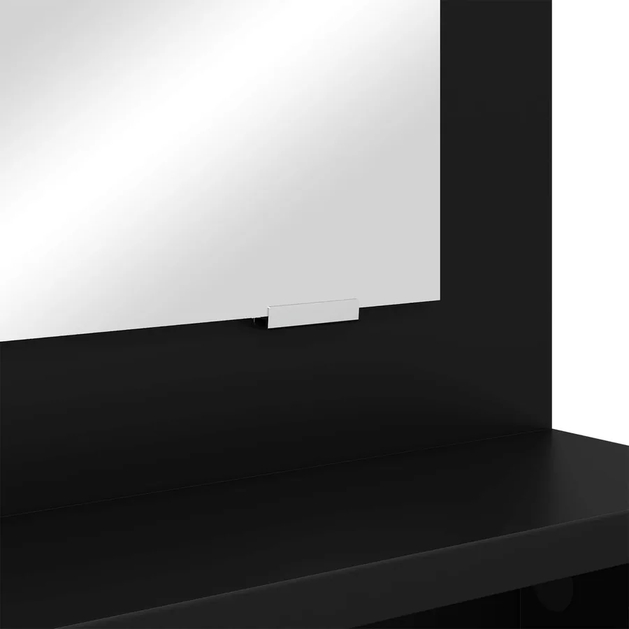 Tables de maquillage pour chambre Noir 80 x 39,6 x 135 cm - 11