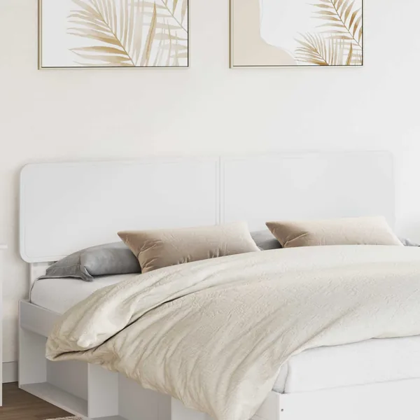 Tête de lit Blanc Bois d'ingénierie