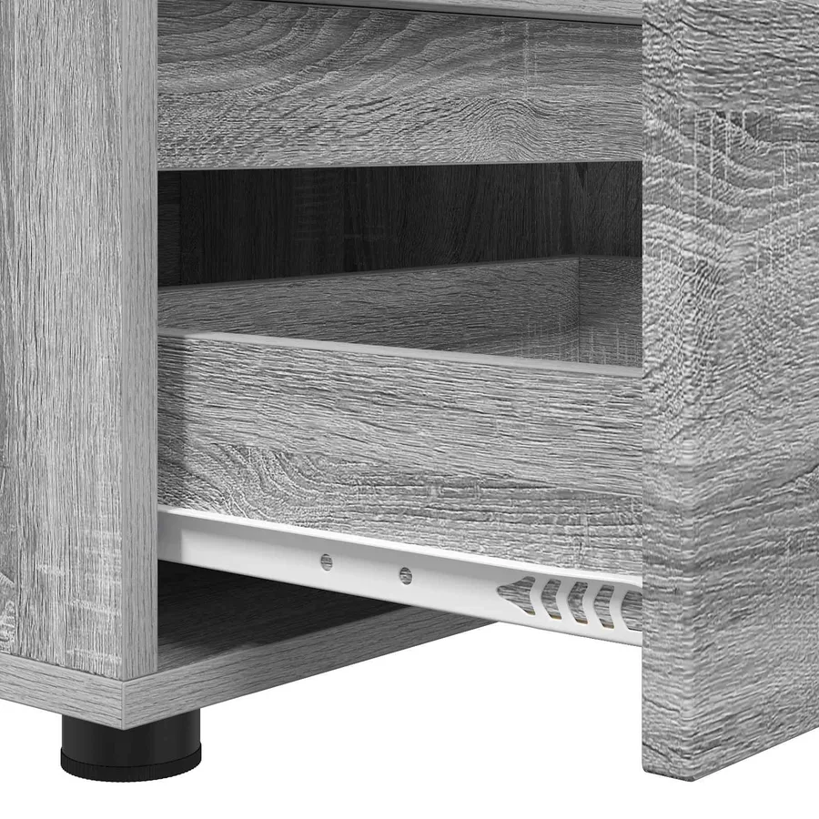 Meuble TV Gris Sonoma 100 x 48 x 43 cm Bois d'ingénierie - 9