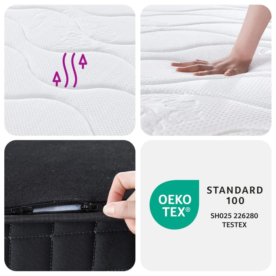 Matelas à ressorts bonnell moyen 70x200 cm - 8