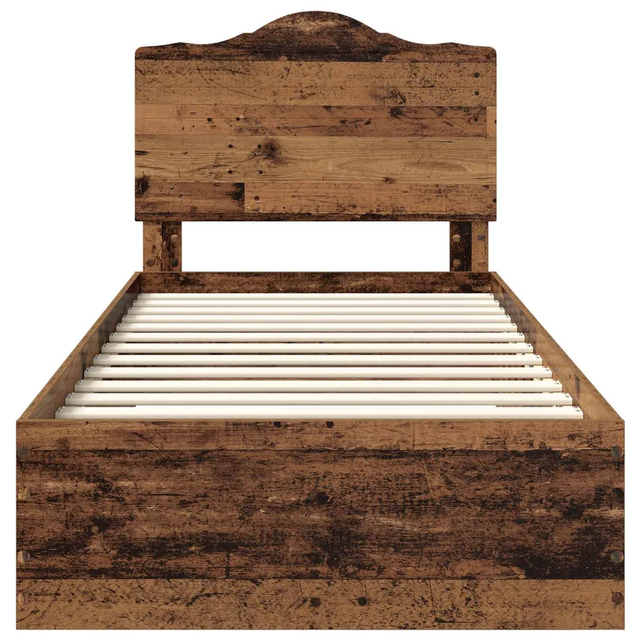 Cadre de lit Bois ancien 100 x 200 cm Bois d'ingénierie - 7