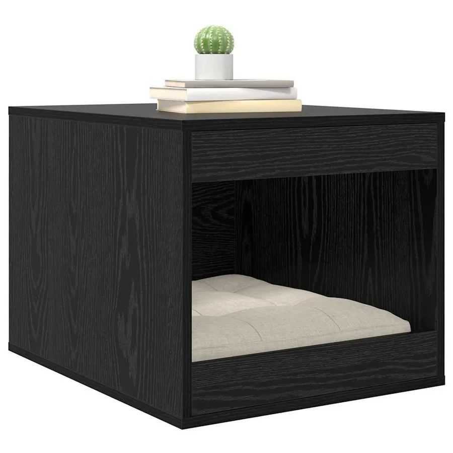 Enceinte pour bac à litière pour chat Chêne noir - 3