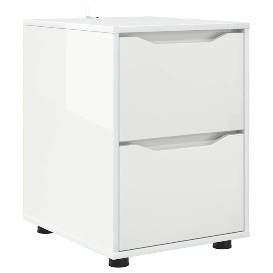 Armoire de rangement Blanc brillant 40 x 48 x 57 cm - 2