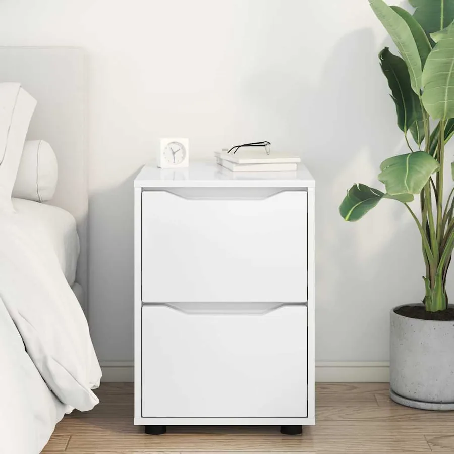 Armoire de rangement Blanc brillant 40 x 48 x 57 cm - 4