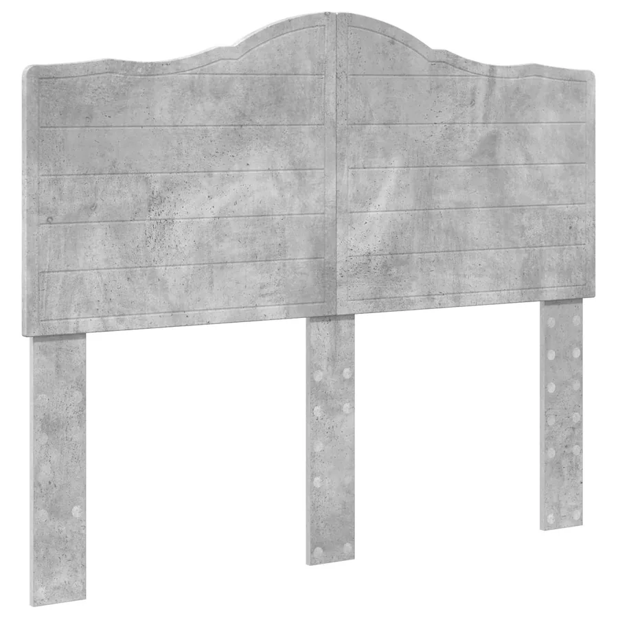 Cadre de lit Gris Béton 135 x 190 cm Pin massif - 6