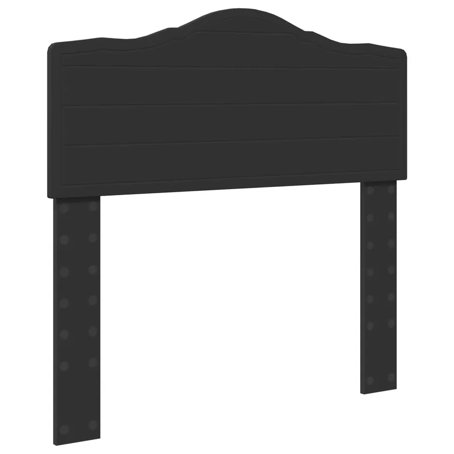 Cadre de lit Noir 90 x 200 cm Bois de pin massif - 6