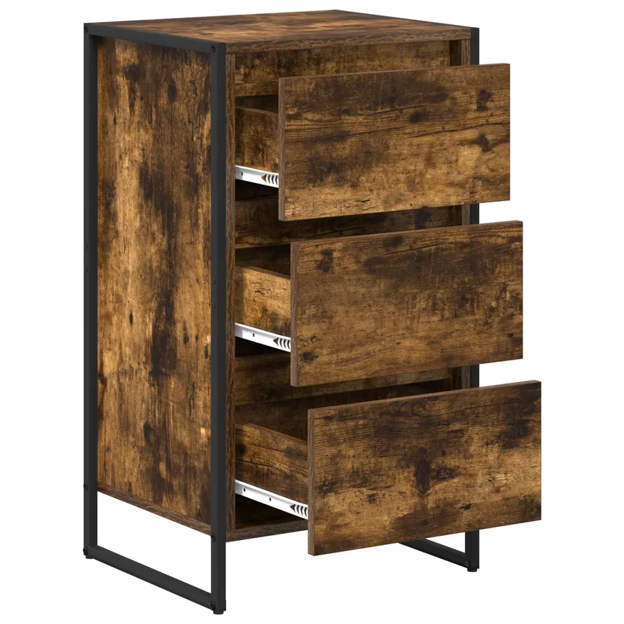 Buffet Chêne Fumé 42 x 36 x 75.5 cm Bois d'ingénierie - 5